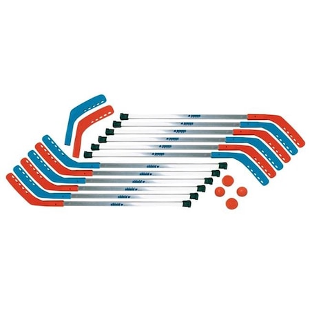 Perfectpitch Shield 50 in. Aluminator Indoor Replacement Floor Hockey Stick; Grades 9 to 12; Red PE525777